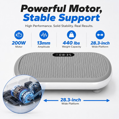 Curved 440 lbs High-Power Vibration Plate for Weight Loss