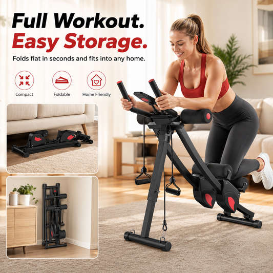 Dual-Track Ab Machine for Core Training