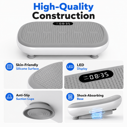Curved 440 lbs High-Power Vibration Plate for Weight Loss