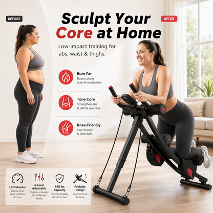 Dual-Track Ab Machine for Core Training